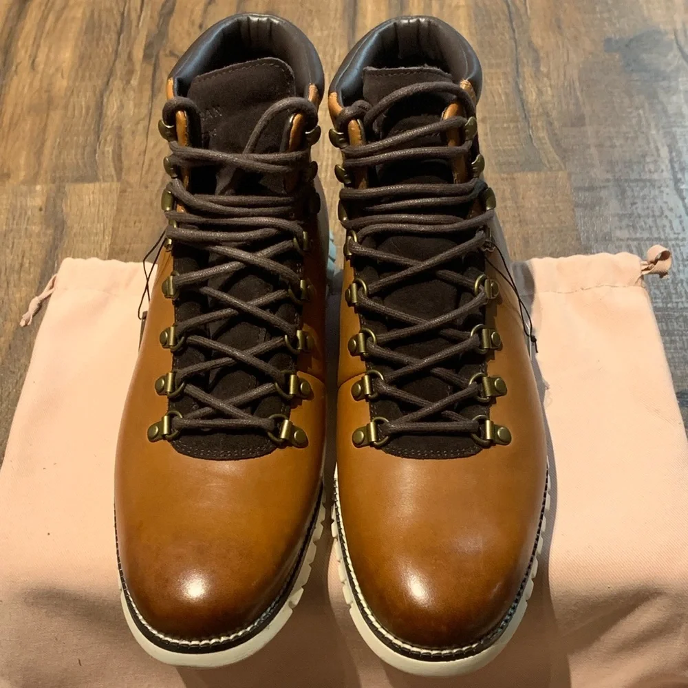 Men's ZERØGRAND Calf Leather Hiker Boot (Premium)